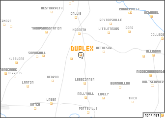 map of Duplex