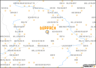 map of Duppach