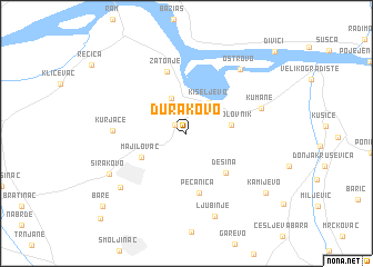 map of Ðurakovo