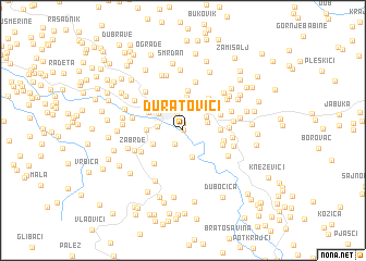 map of Duratovići