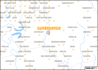 map of Durbādānga