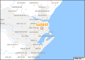 map of Durban