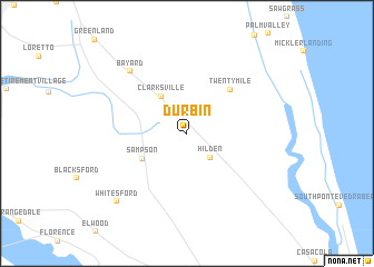 map of Durbin