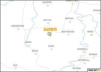 map of Durbin