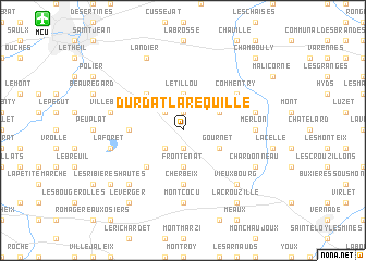 map of Durdat-Larequille