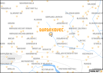 map of Ðurđekovec