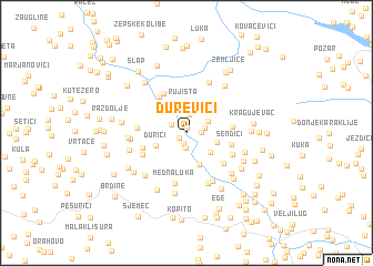 map of Ðurevići