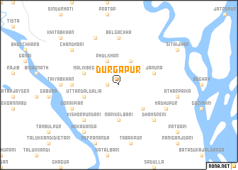 map of Durgāpur