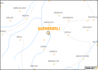 map of Durhasanlı