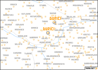 map of Ðurići