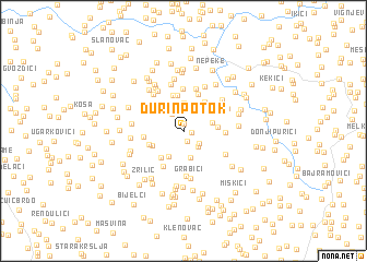 map of Ðurin Potok