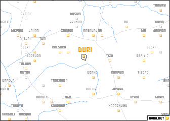 map of Duri