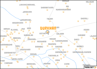 map of Dūr Khān