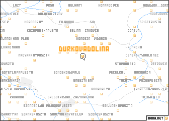 map of Ďurkova Dolina
