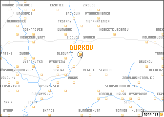 map of Ďurkov