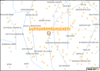 map of Dur Muhammad Mugheri