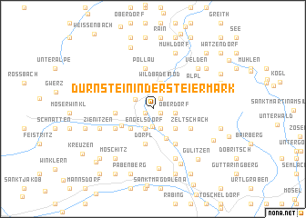 map of Dürnstein in der Steiermark