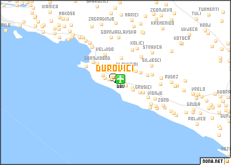 map of Durovići