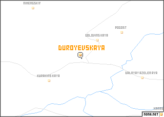 map of Duroyevskaya