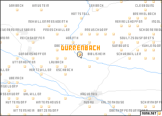 map of Durrenbach
