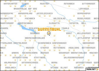 map of Dürrenbühl