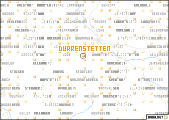 map of Dürrenstetten