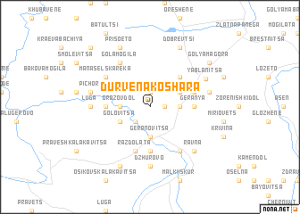 map of Dŭrvena Koshara
