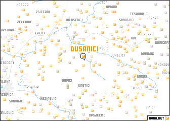 map of Dušanići