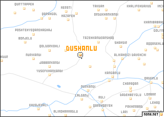 map of Dūshānlū