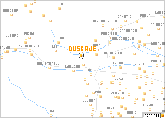 map of Duškaje