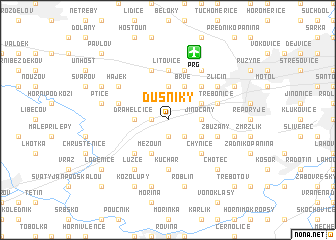 map of Dušníky