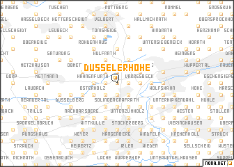 map of Düsselerhöhe