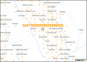 map of Dūst Moḩammad-e Shāhgol