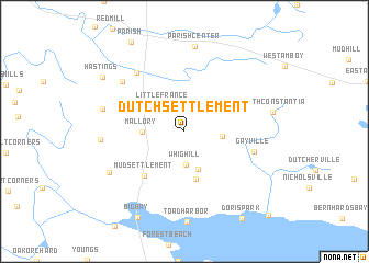 map of Dutch Settlement