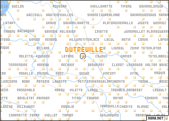 map of Dutreuille