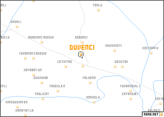 map of Düvenci