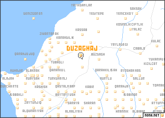 map of Dūz Āghāj