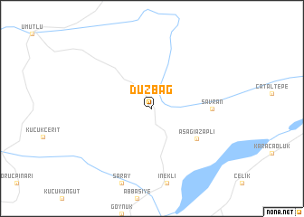 map of Düzbağ
