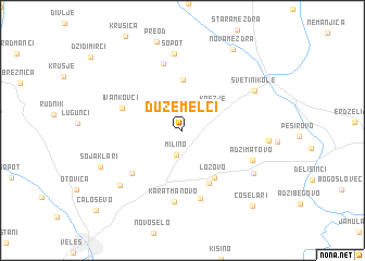 map of Ðuzemelci