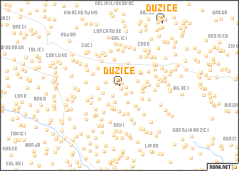 map of Dužice