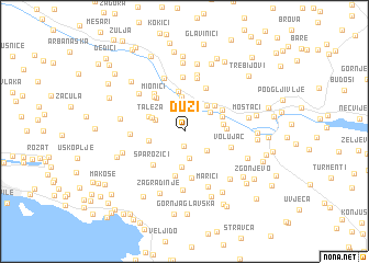map of Duži