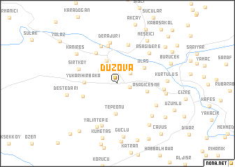 map of Düzova