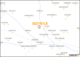map of Düzyayla