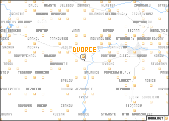 map of Dvorce