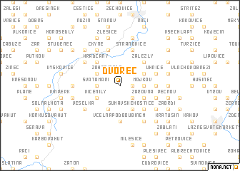 map of Dvorec
