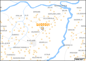 map of Dvorovi