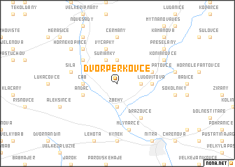 map of Dvor Perkovce