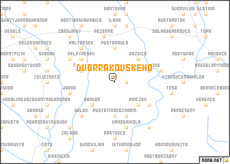 map of Dvor Rakovského