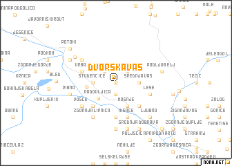 map of Dvorska Vas