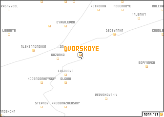 map of Dvorskoye